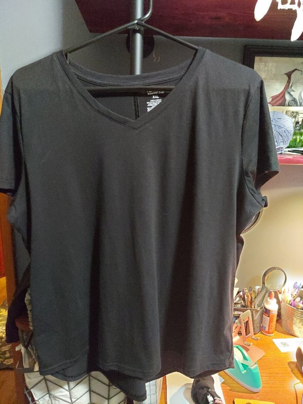 XXL, black t-shirt